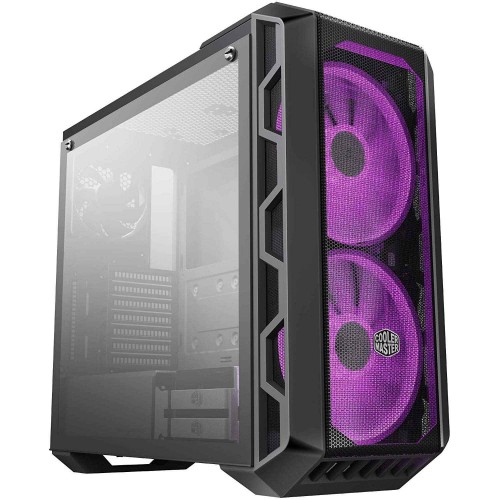 Cooler Master MasterCase H500 ATX Mid-Tower Cabinet w/ Tempered Glass Side Panel, 2x 200mm RGB Fans w/RGB Controller - MCM-H500-IGNN-S00